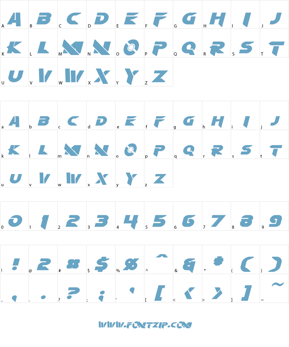 Algol Font Character